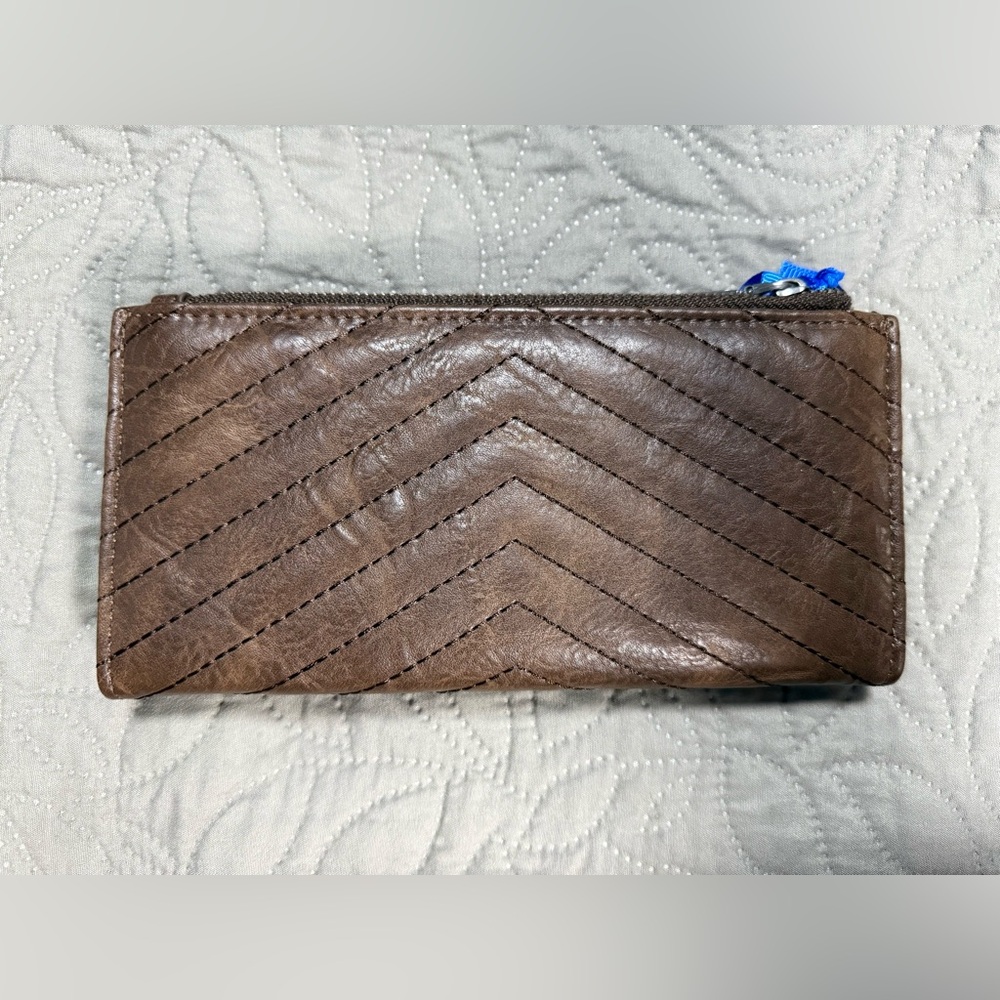 Wrangler Chevron Pattern Brown Wallet - image 2